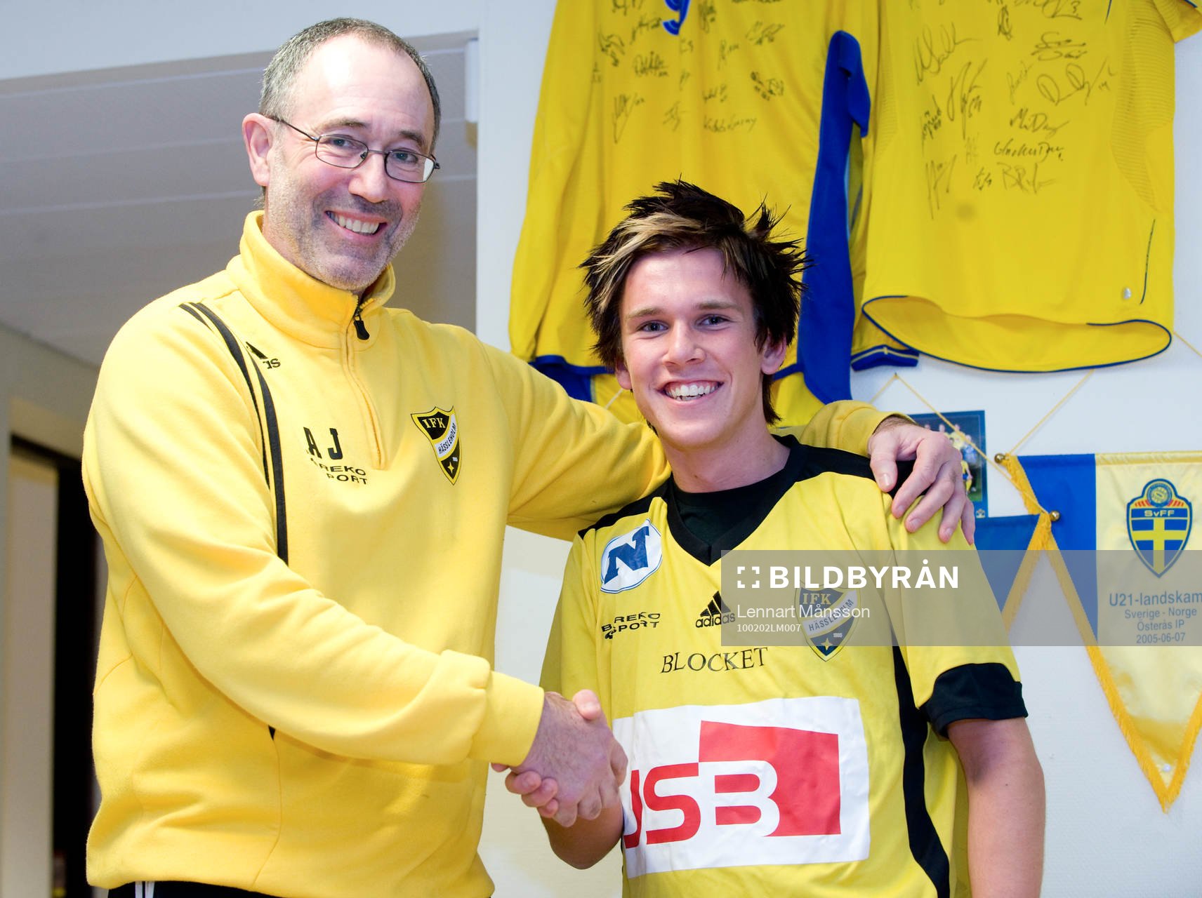  Alf Jönsson, tränare och André Bengtsson, IFK Hässleholm: