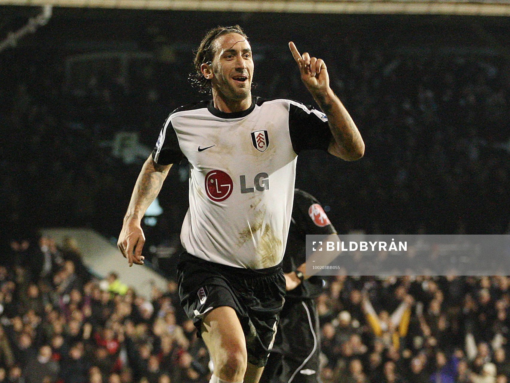 Jonathan Greening, glädje och jubel över första målet