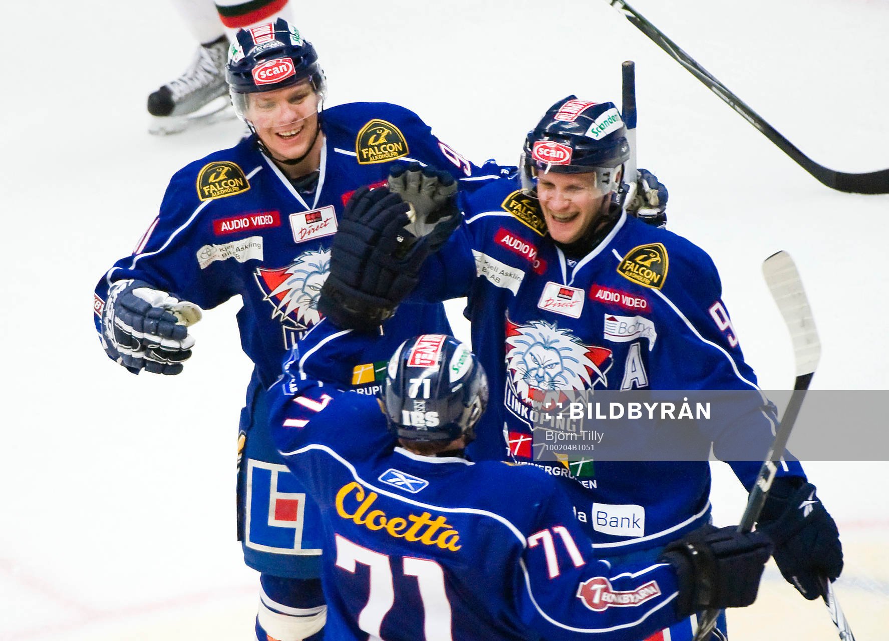 Andreas Jämtin, Tony Mårtensson och Jaroslav Hlinka,