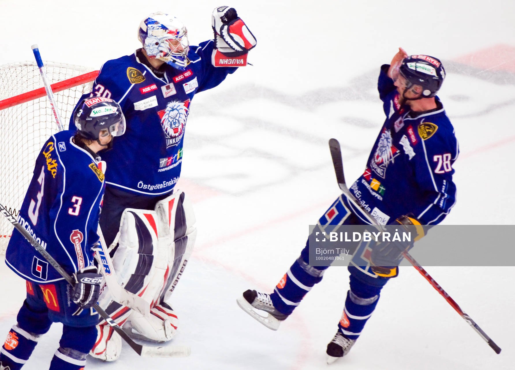 Fredrik Norrena, målvakt och Niclas Hävelid, Linköping
