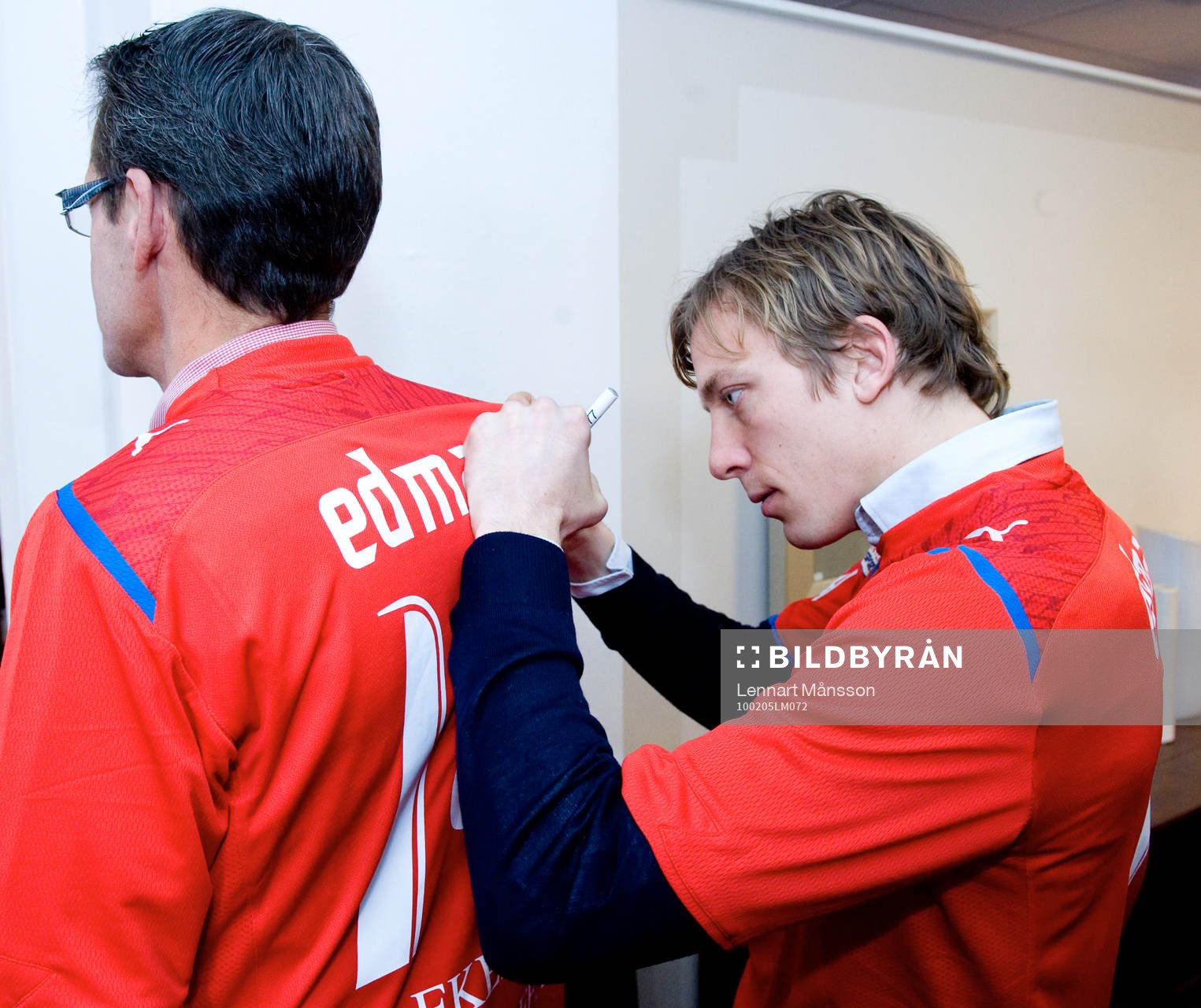 Erik Edman, Helsingborg och Bengt Persson, VD, Ekeby