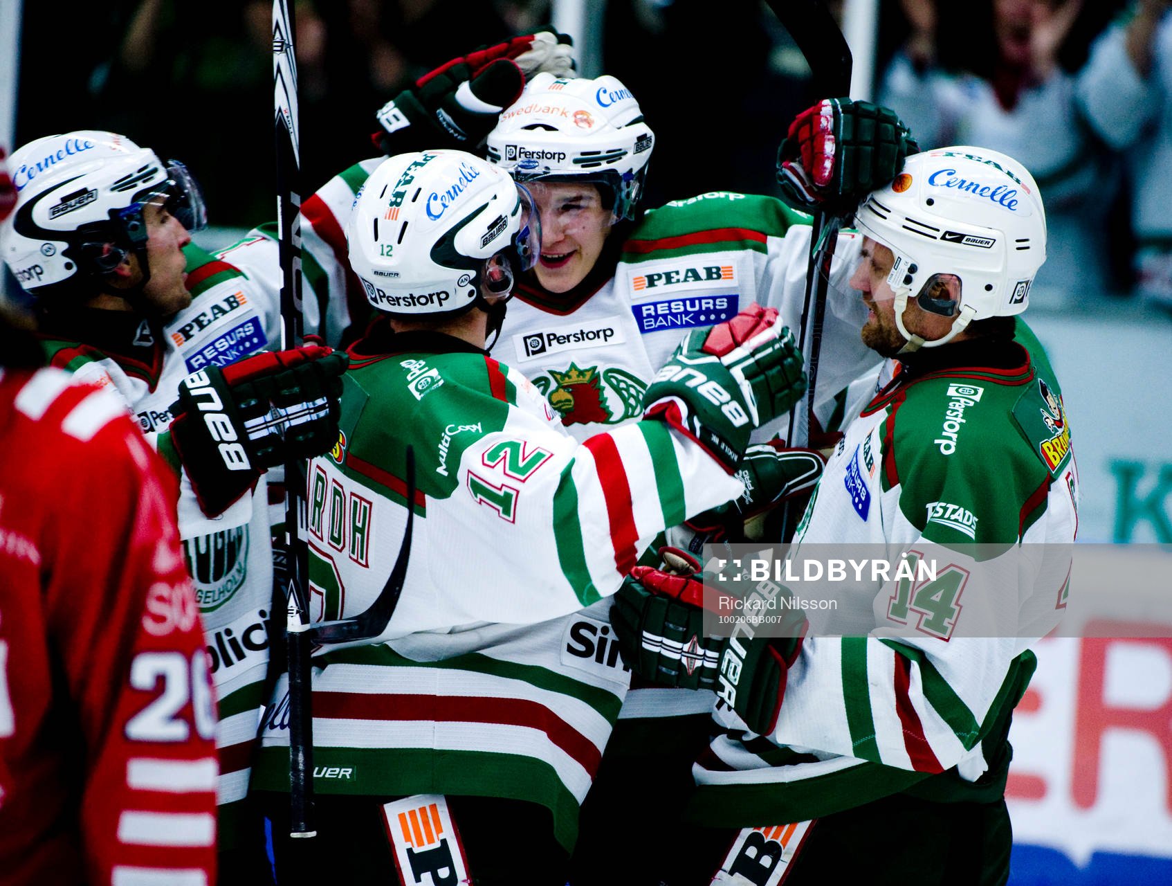 Dennis Everberg, Mikael Gath och Peter Högardh, Rögle,