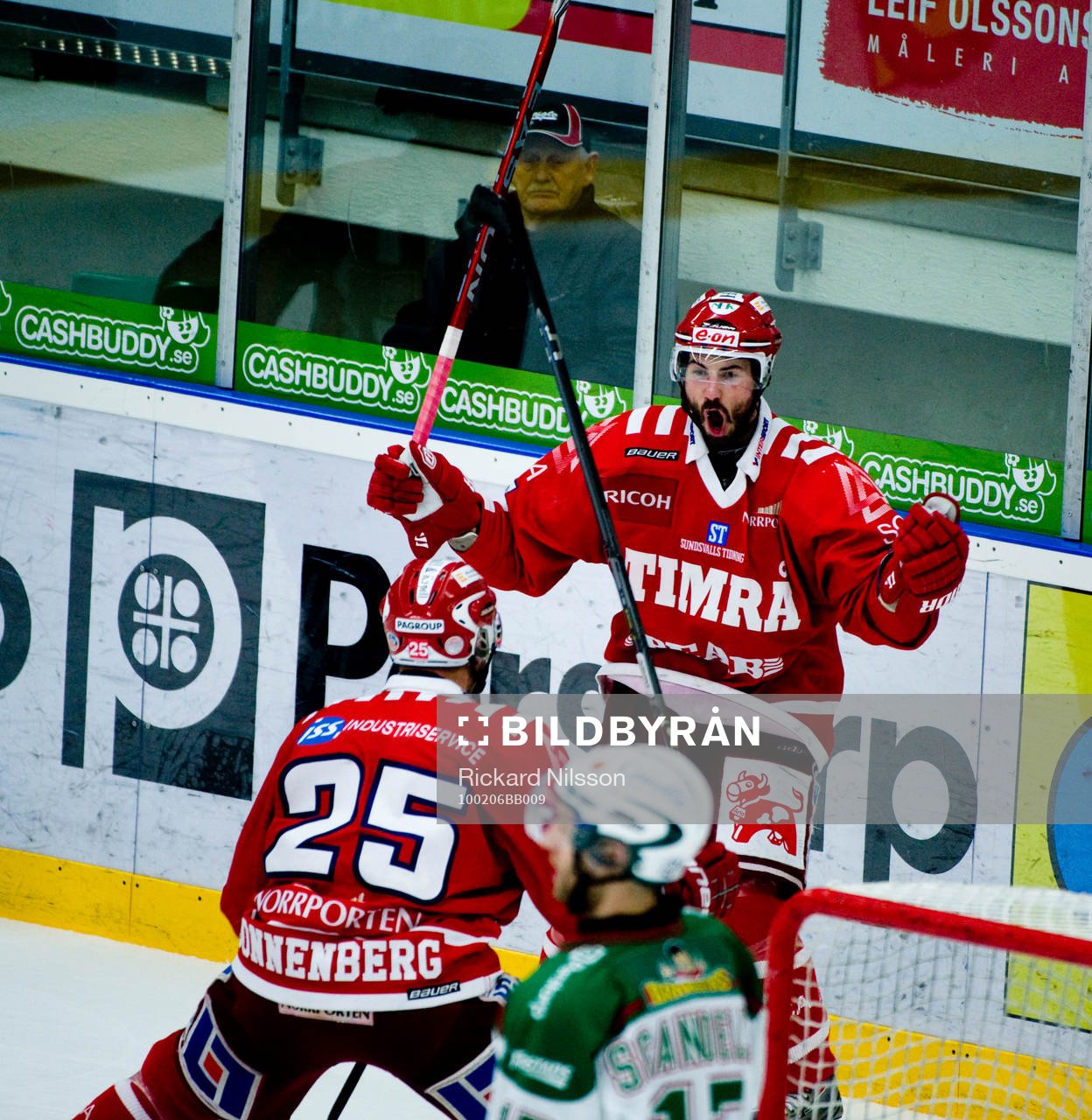 Daniel Corso och Martin Sonnenberg, Timrå, jubel