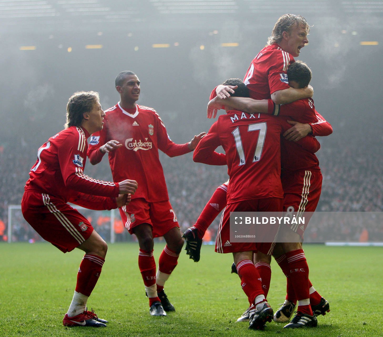 Dirk Kuyt Liverpool. (Jubel)