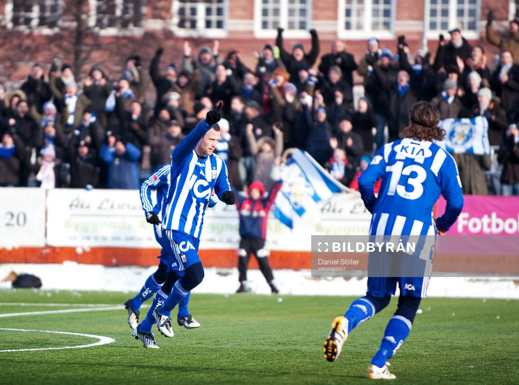 Hjalmar Jonsson, IFK Göteborg. Jubel
