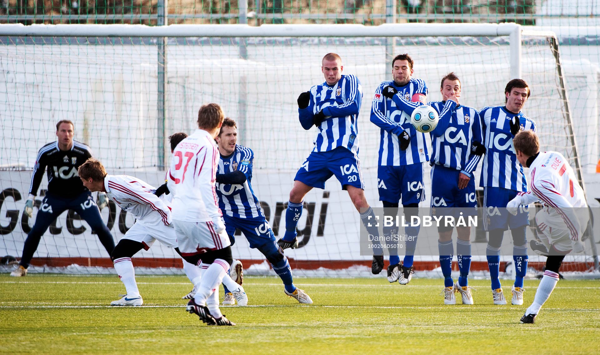Frispark Ålborg, som slås av Anders Due. Tobias Hysén,