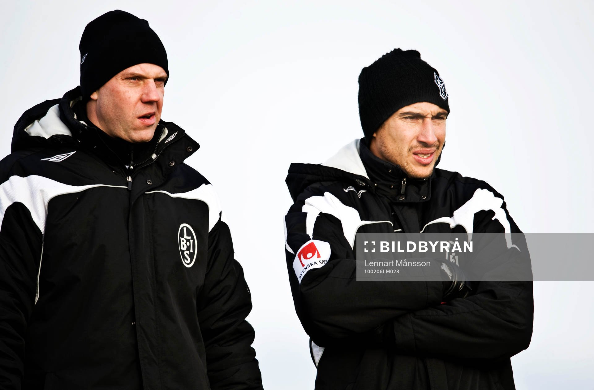 Hans Eklund, assisterande tränare och Henrik Larsson,