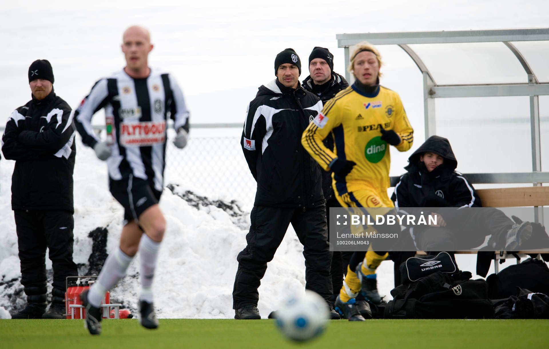 Henrik Larsson och Hans Eklund, tränare, Landskrona
