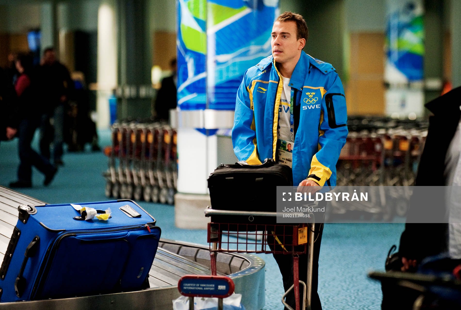 Mattias Weinhandl med bagage