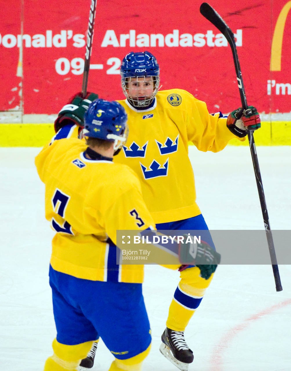 Rasmus Bengtsson och Petter Runesson, Sverige. (Jubel)