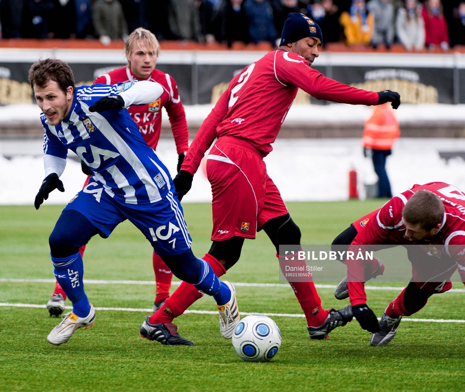  Tobias Hysén, IFK Göteborg och Benjamin Kibebe, Henrik Kildentoft, Nordsjälland