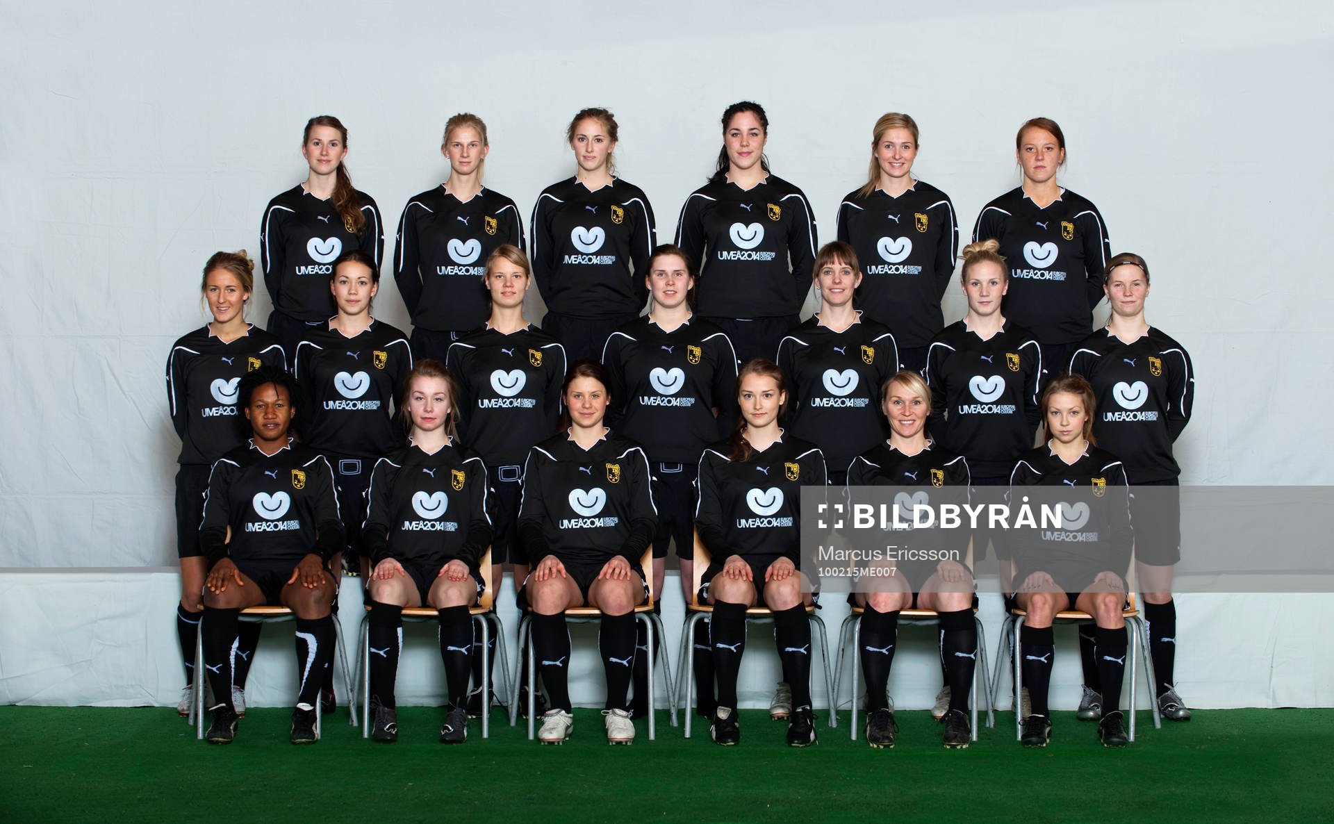 Fotboll, Dam, Damallsvenskan, Umeå, Lagbild
