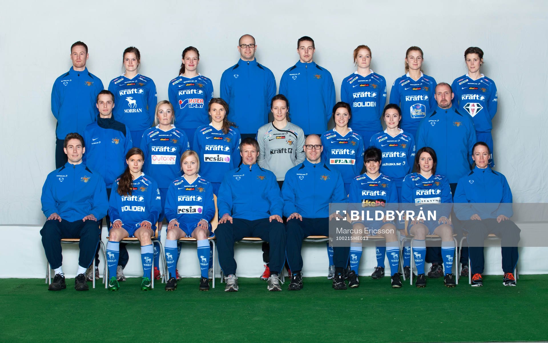 Fotboll, Damallsvenskan, Sunnanå, Lagbild