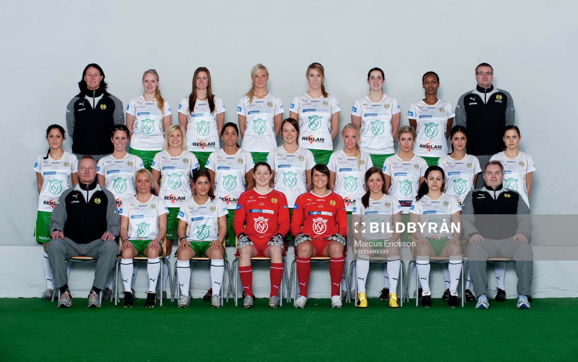Fotboll, Dam, Damallsvenskan, Hammarby, Lagbild