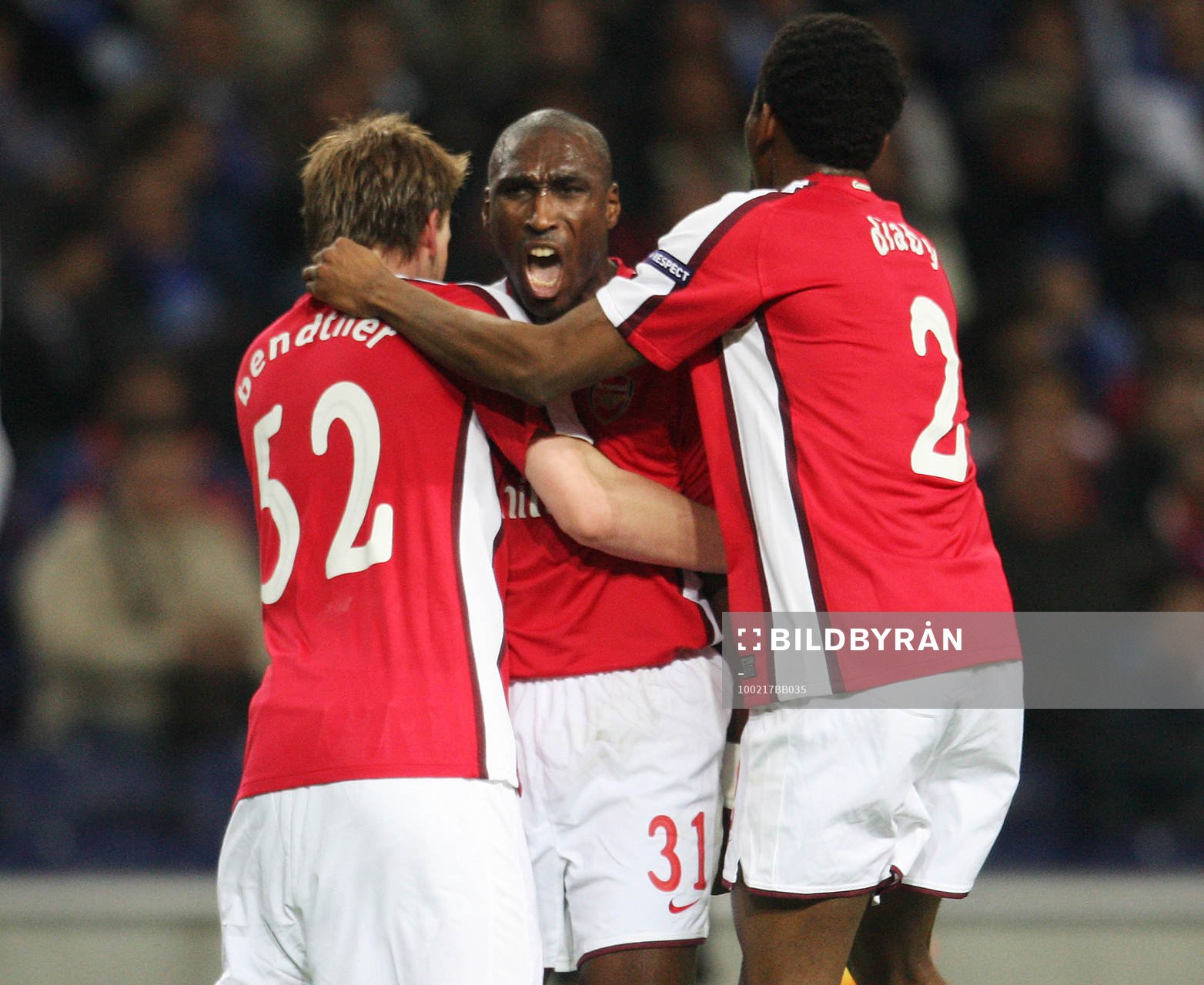 Sol Campbell, Arsenal. Jubel