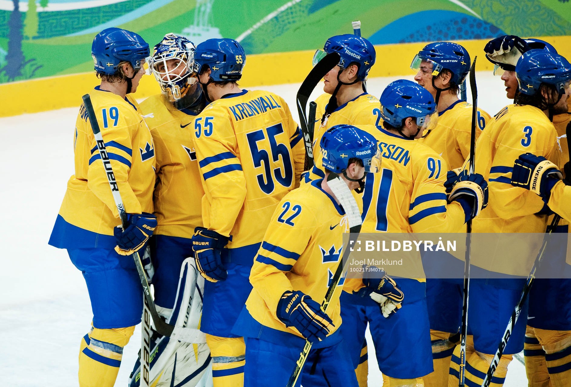 Henrik Lundqvist, målvakt, Sverige, (Jubel)