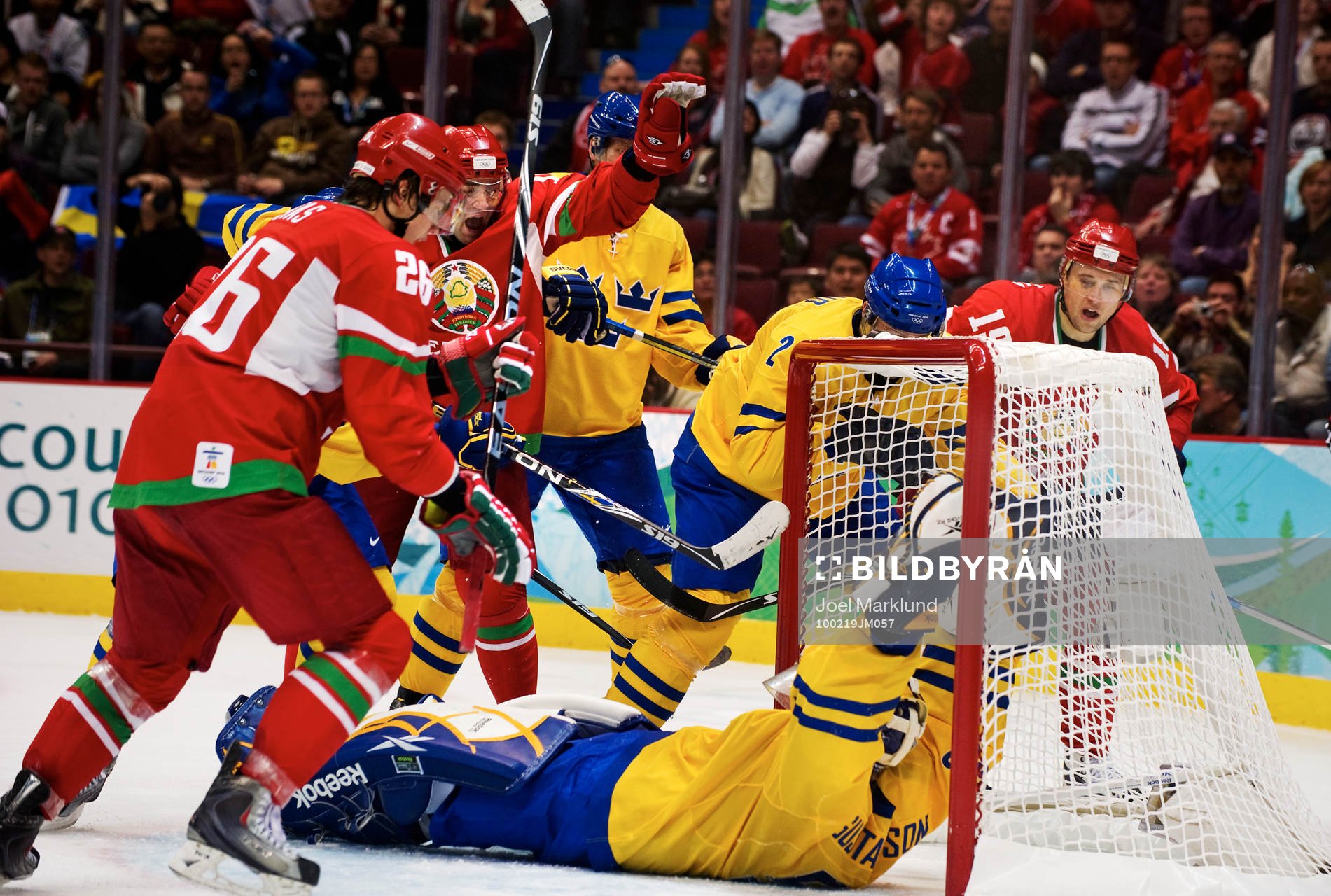 Aleksandr Kulakov, Vitryssland, jubel. Mål bakom Jonas