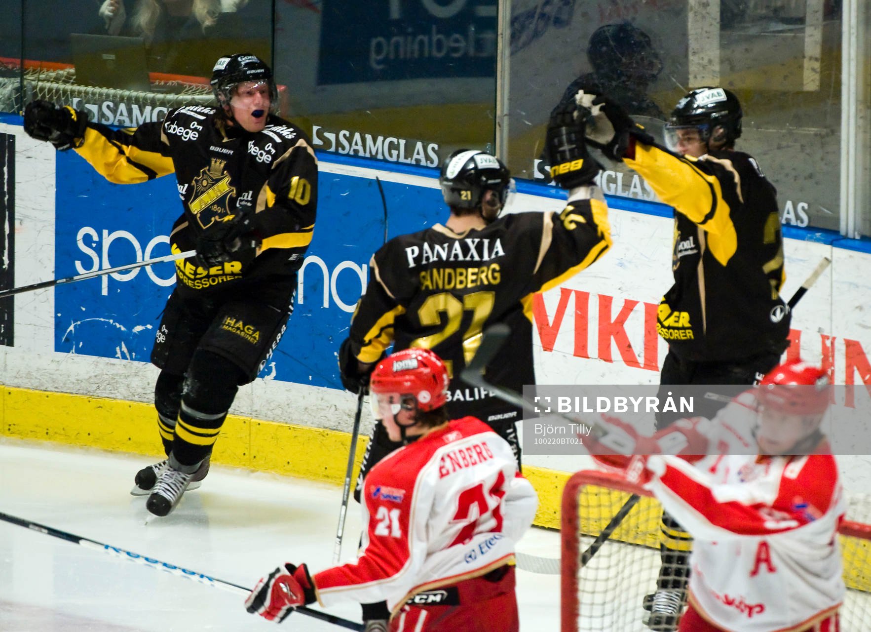 Richard Gynge och Daniel Bång, AIK, glädje, jubel