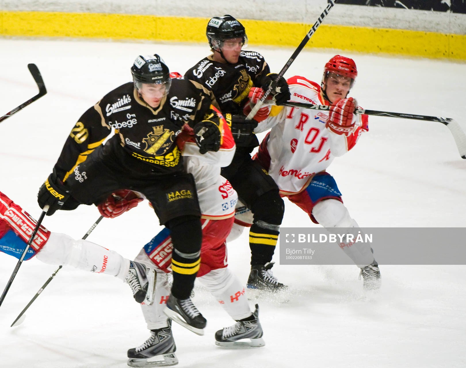 Daniel Bång, Oscar Ahlström, AIK och Daniel Karlsson,