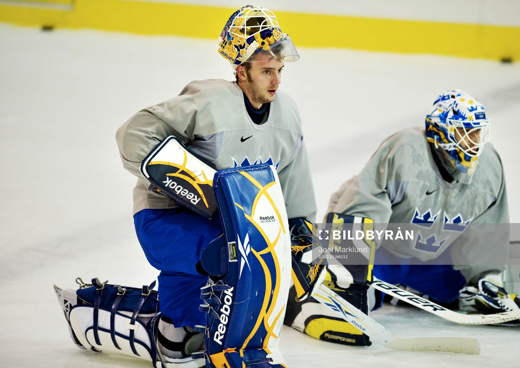 Jonas Gustavsson, målvakt, och Stefan Liv, målvakt