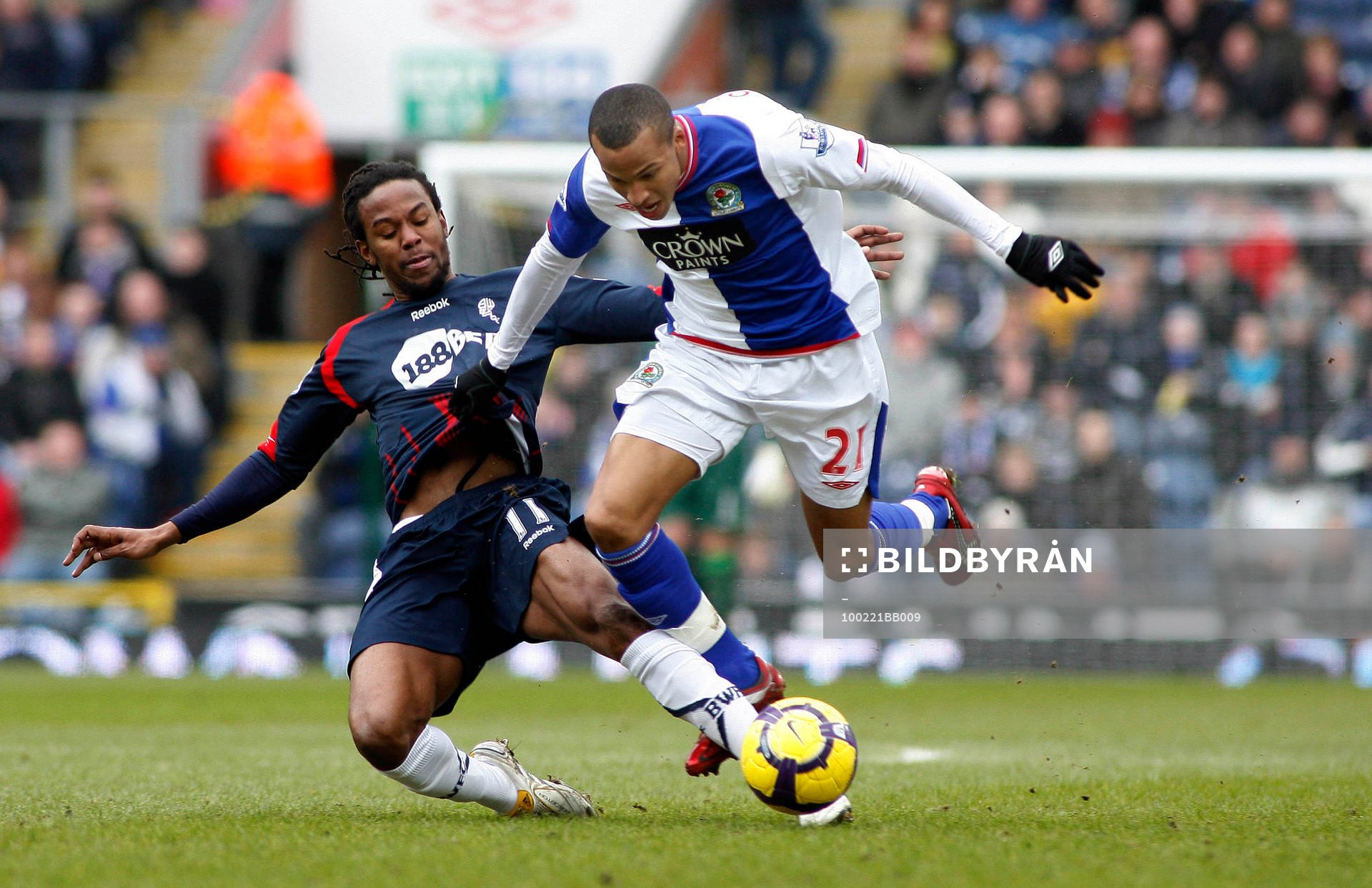 Ricardo Gardner, Bolton mot Martin Olsson, Blackburn.