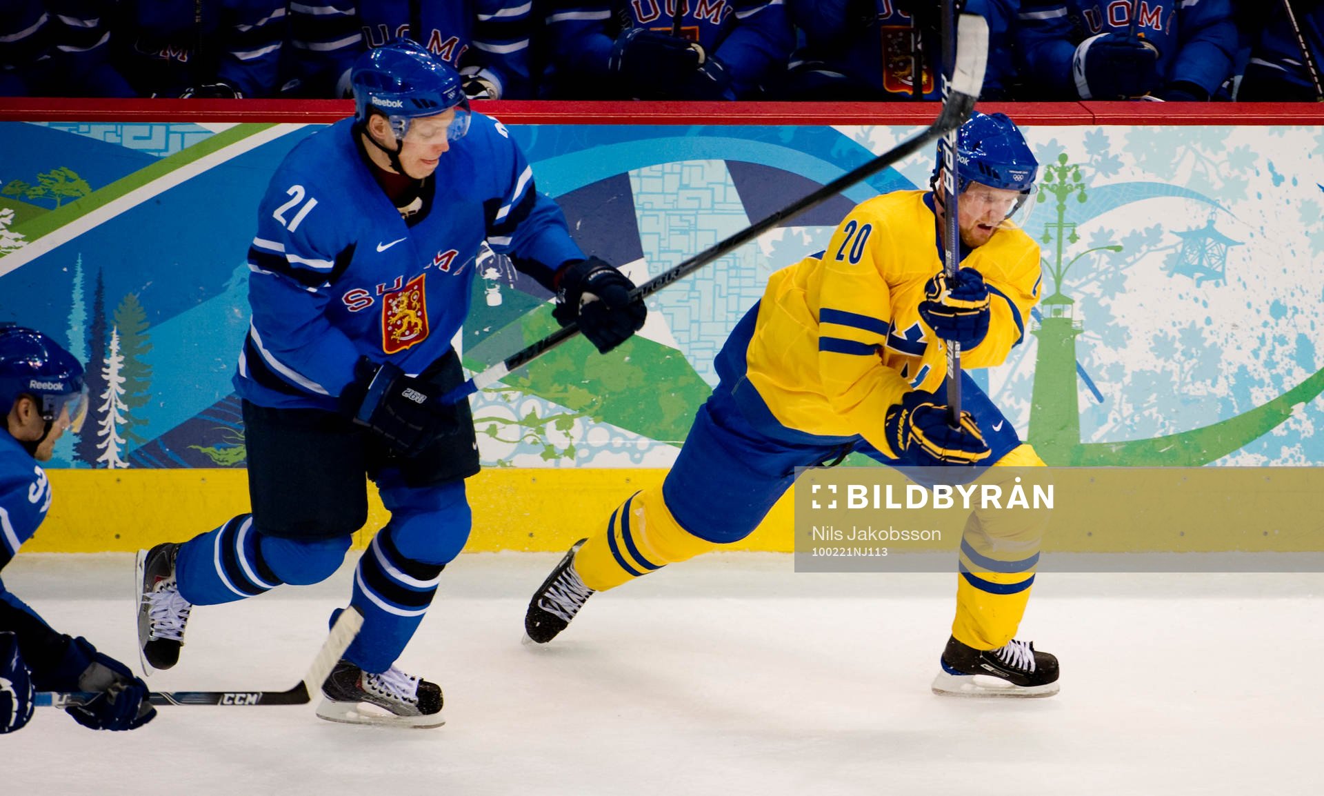 Janne Niskala, Finland, Henrik Sedin, Sverige