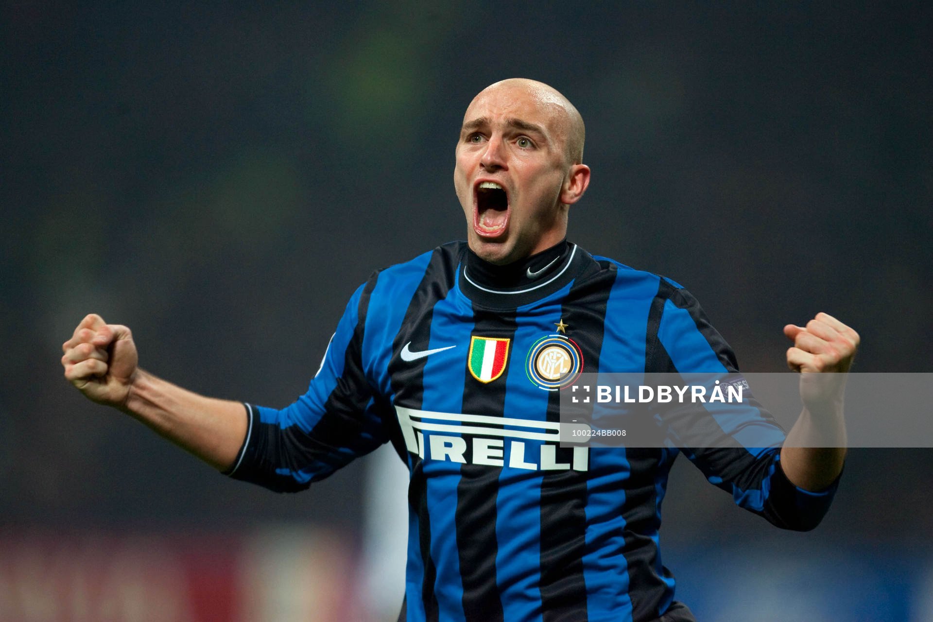  Cambiasso, Inter, glädje, jubel.