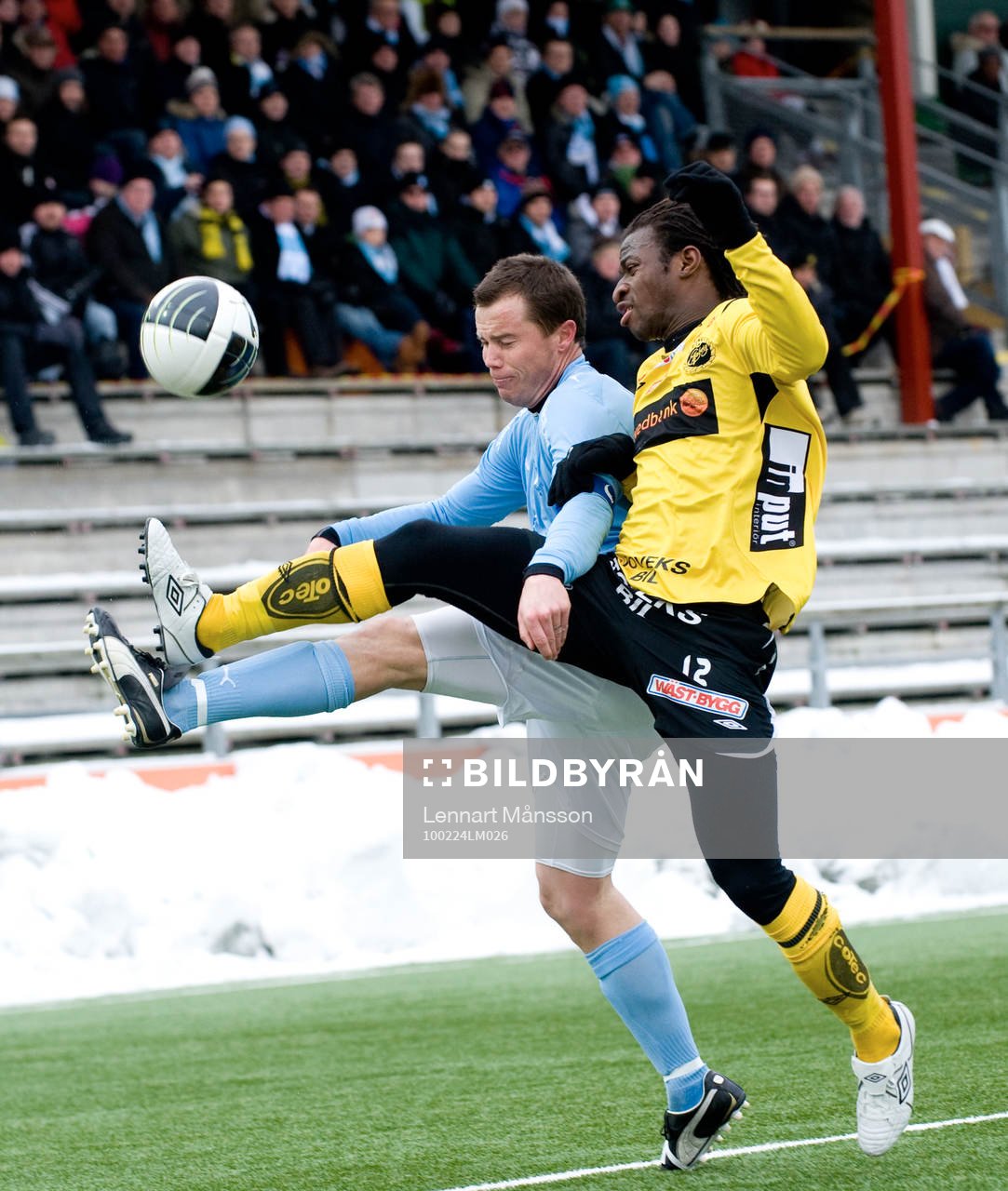 Daniel Andersson, Malmö och Amadou Jawo, Elfsborg, närkamp