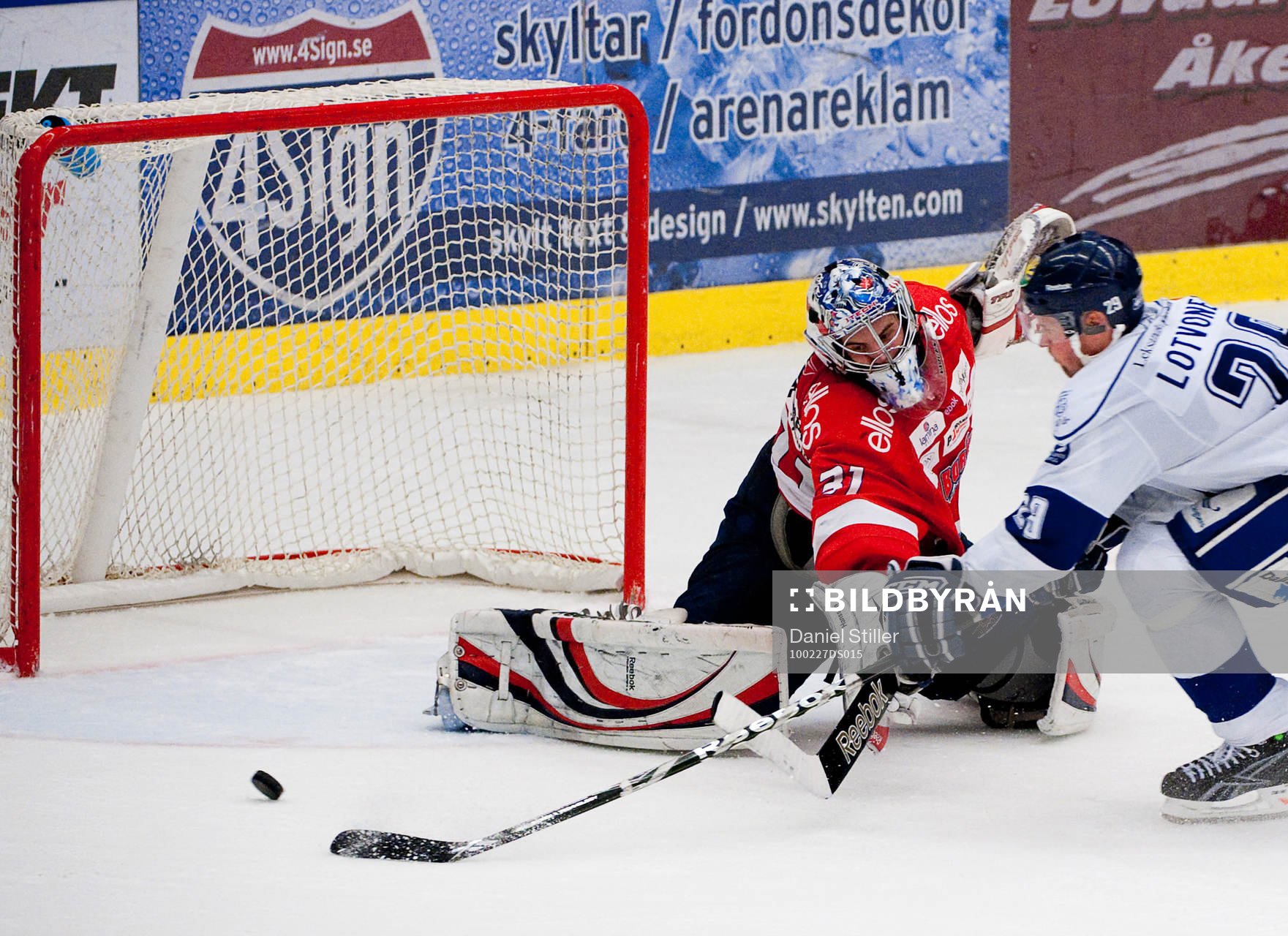 Kimmo Lotvonen, Leksand. Pontus Hansson, målvakt Borås