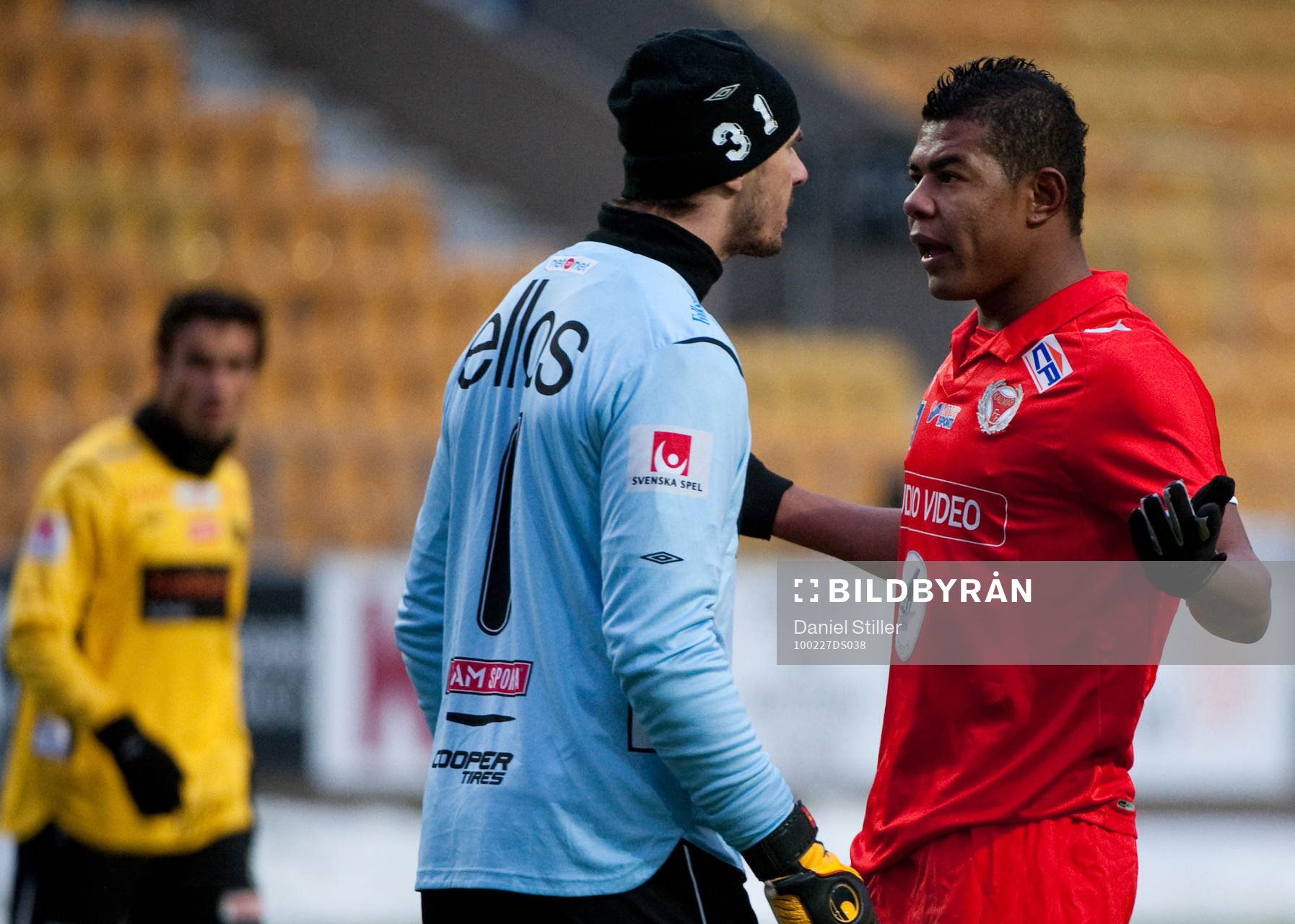 Ante Covic, målvakt Elfsborg, och Ricardo Santos, Kalmar