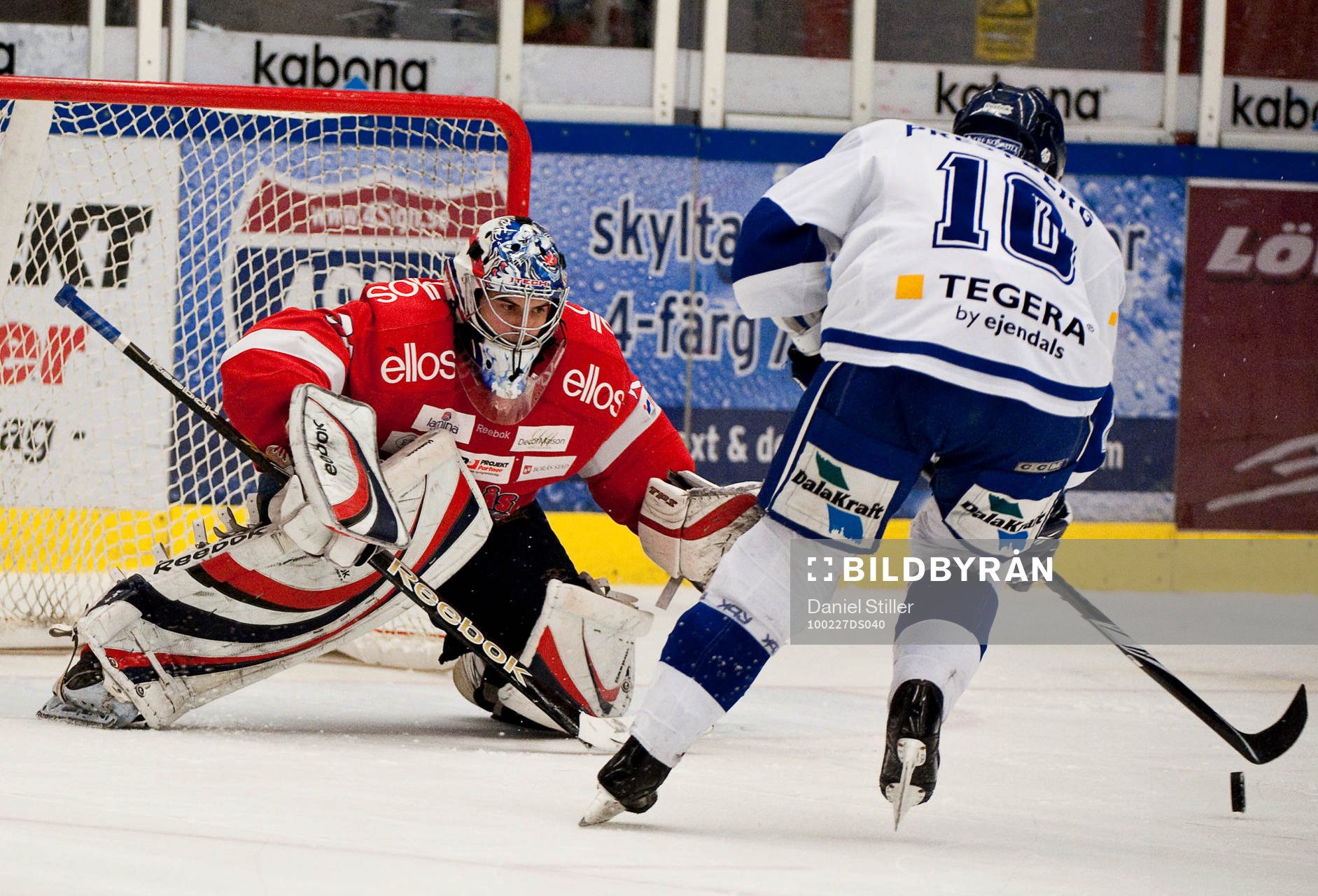 Pontus Hansson, målvakt Borås, och Pelle Prestberg,