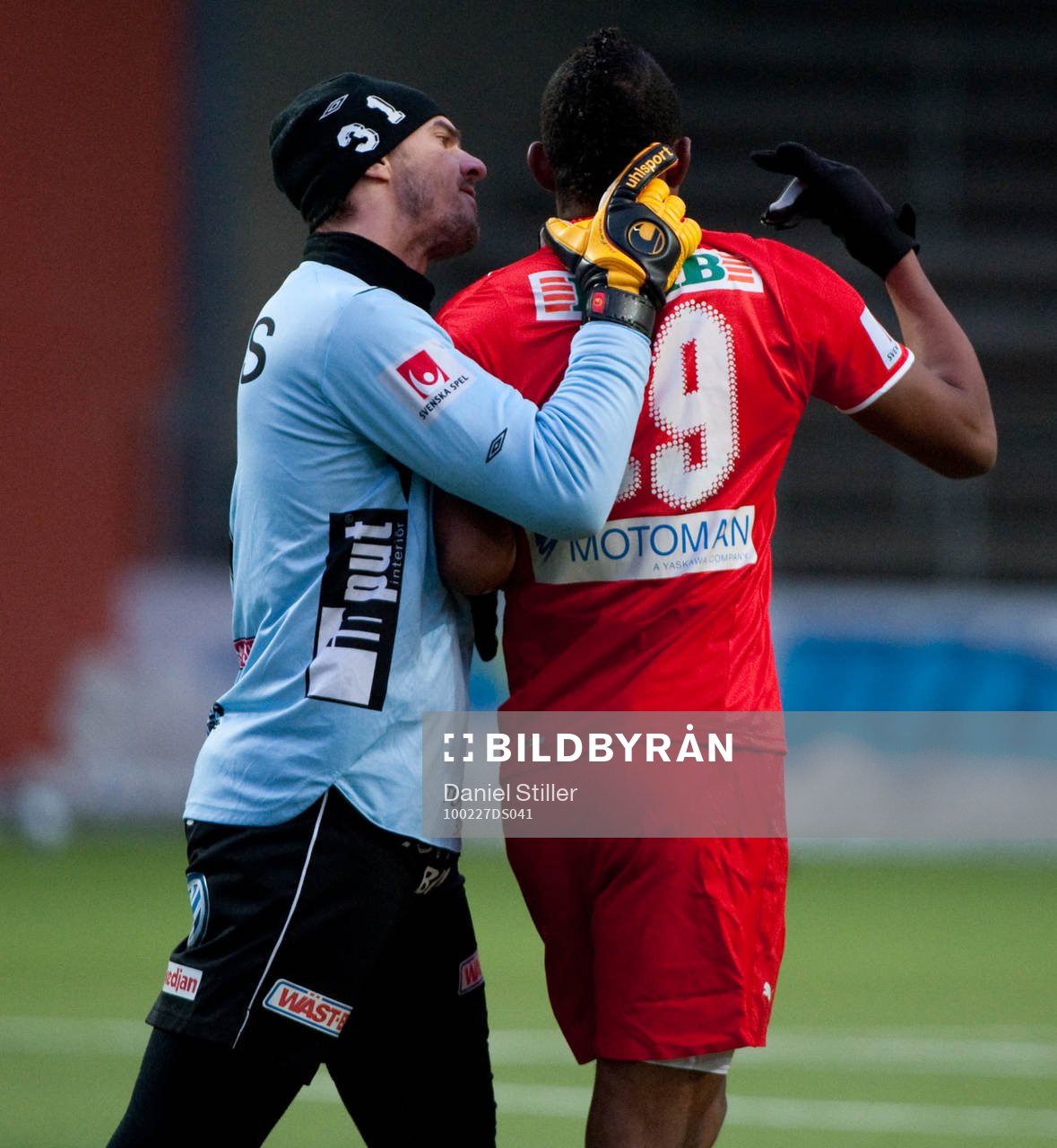 Ante Covic, målvakt Elfsborg, och Ricardo Santos, Kalmar