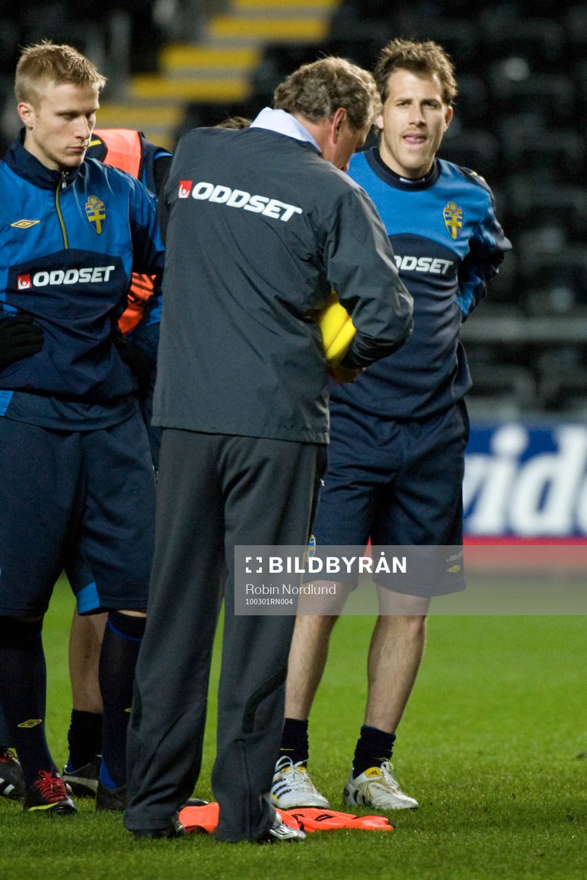Tobias Hysén  och Erik Hamrén, Förbundskapten