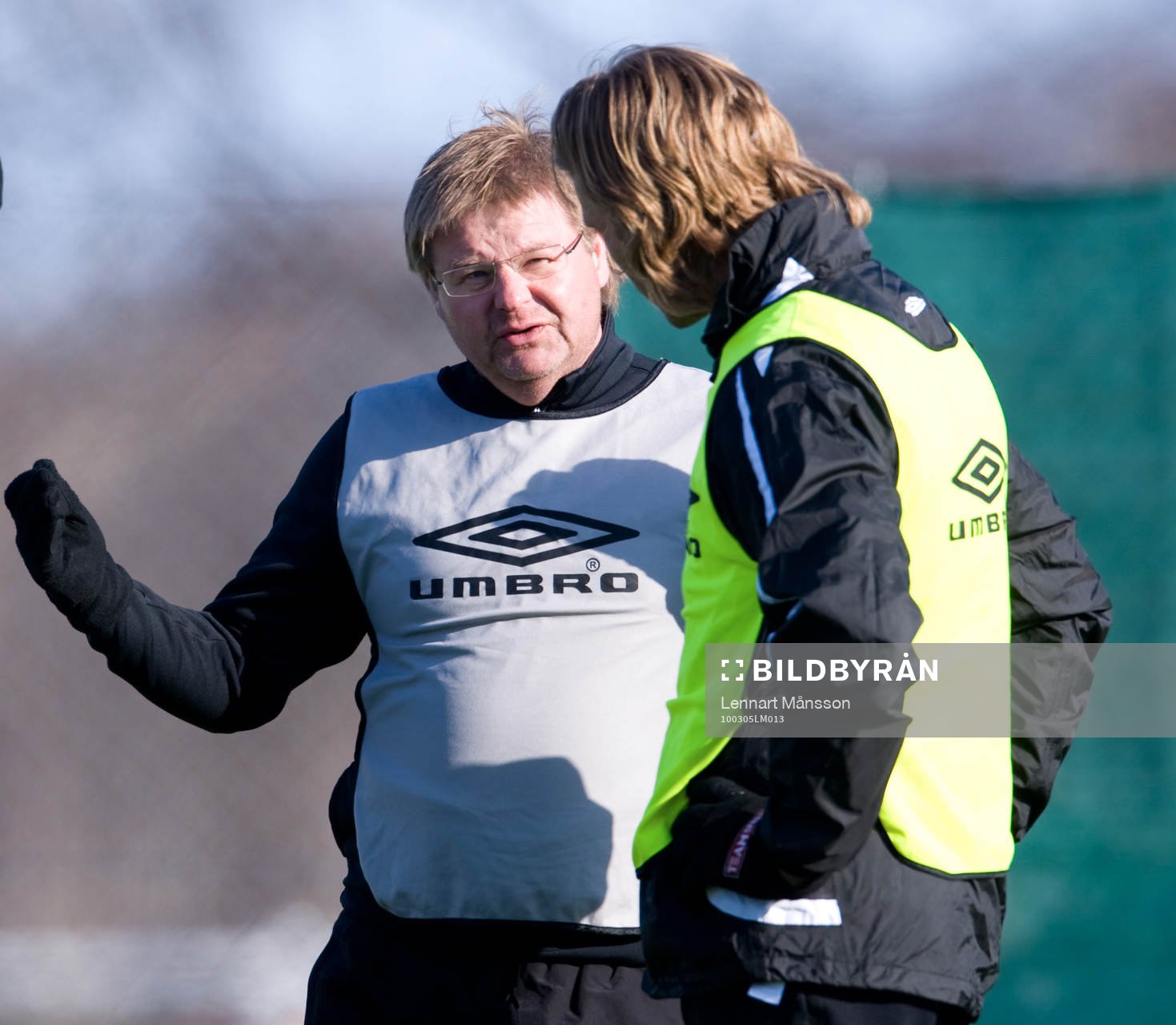 Peter Swärdh, tränare, Mjällby och Tobias Grahn