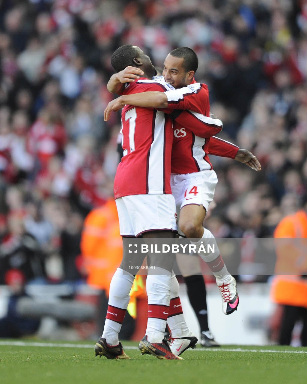 Theo Walcott, glädje, jubel