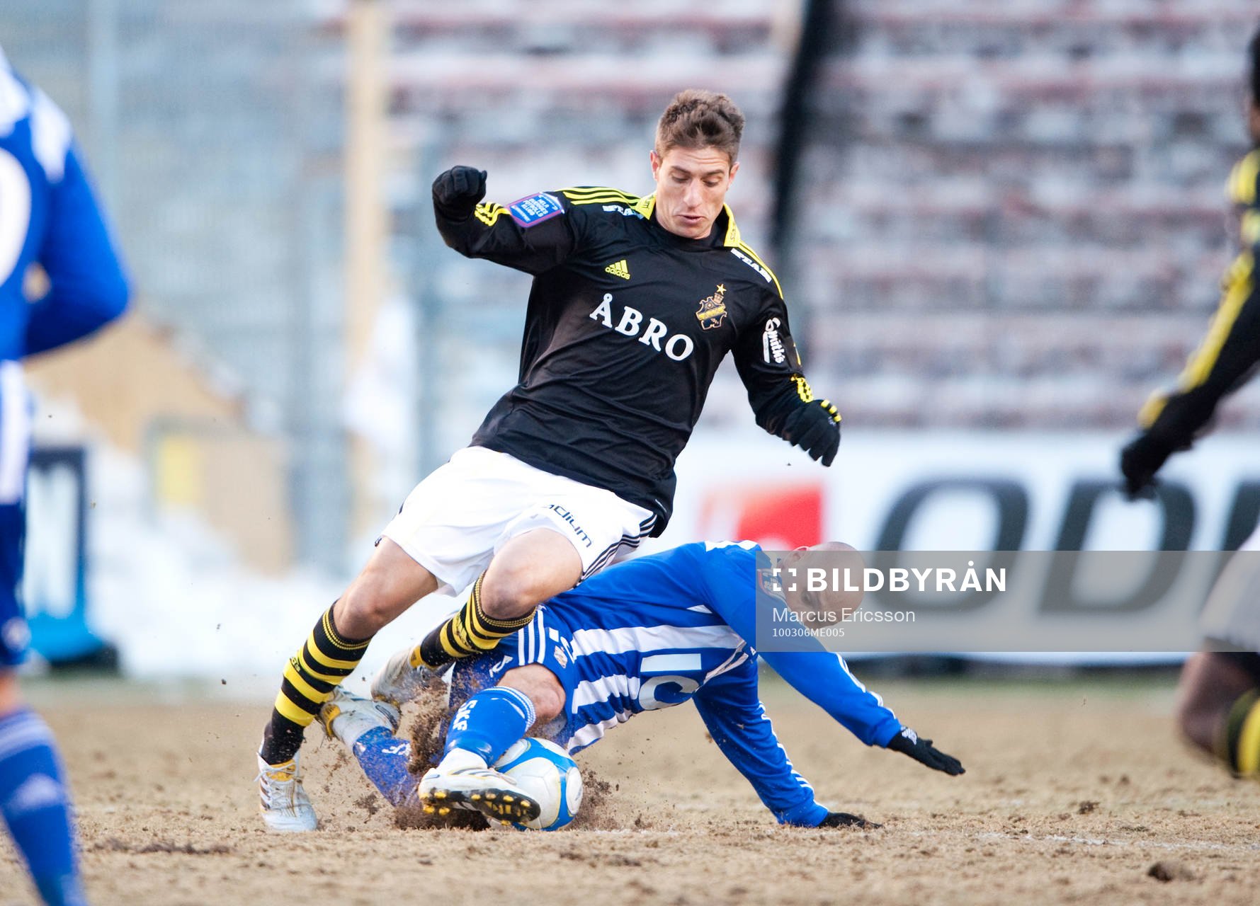 Miran Burgic, AIK och Thomas Olsson, IFK Göteborg