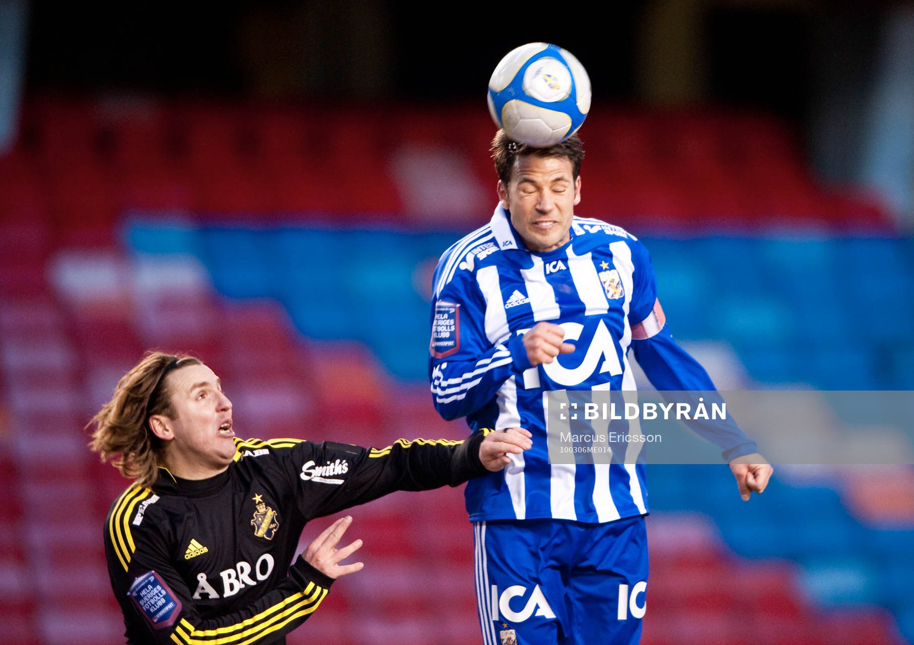 Nils-Eric Johansson, AIK och Stefan Selakovic, IFK Göteborg