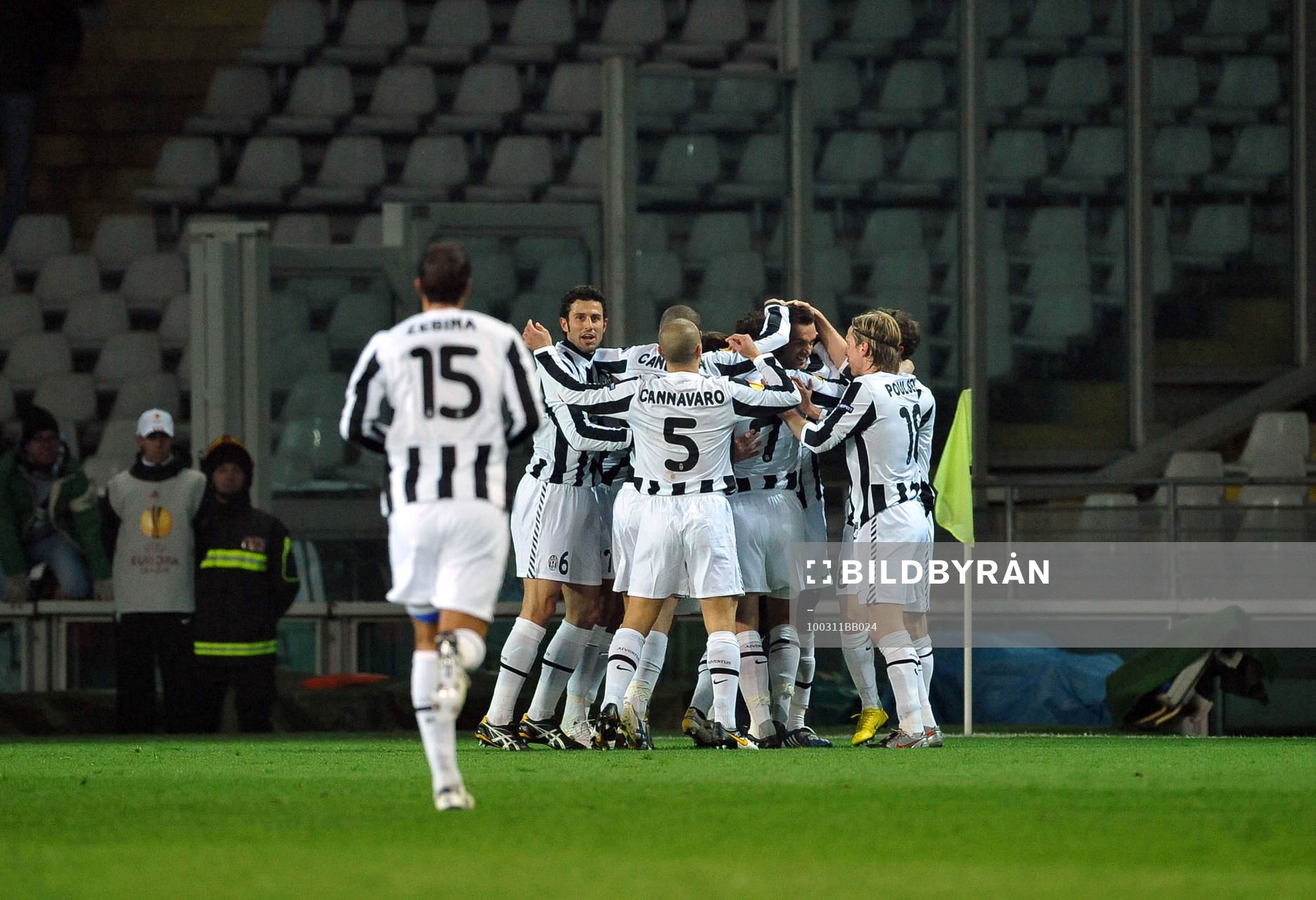  Glädje och jubel i Juventus efter 1-0