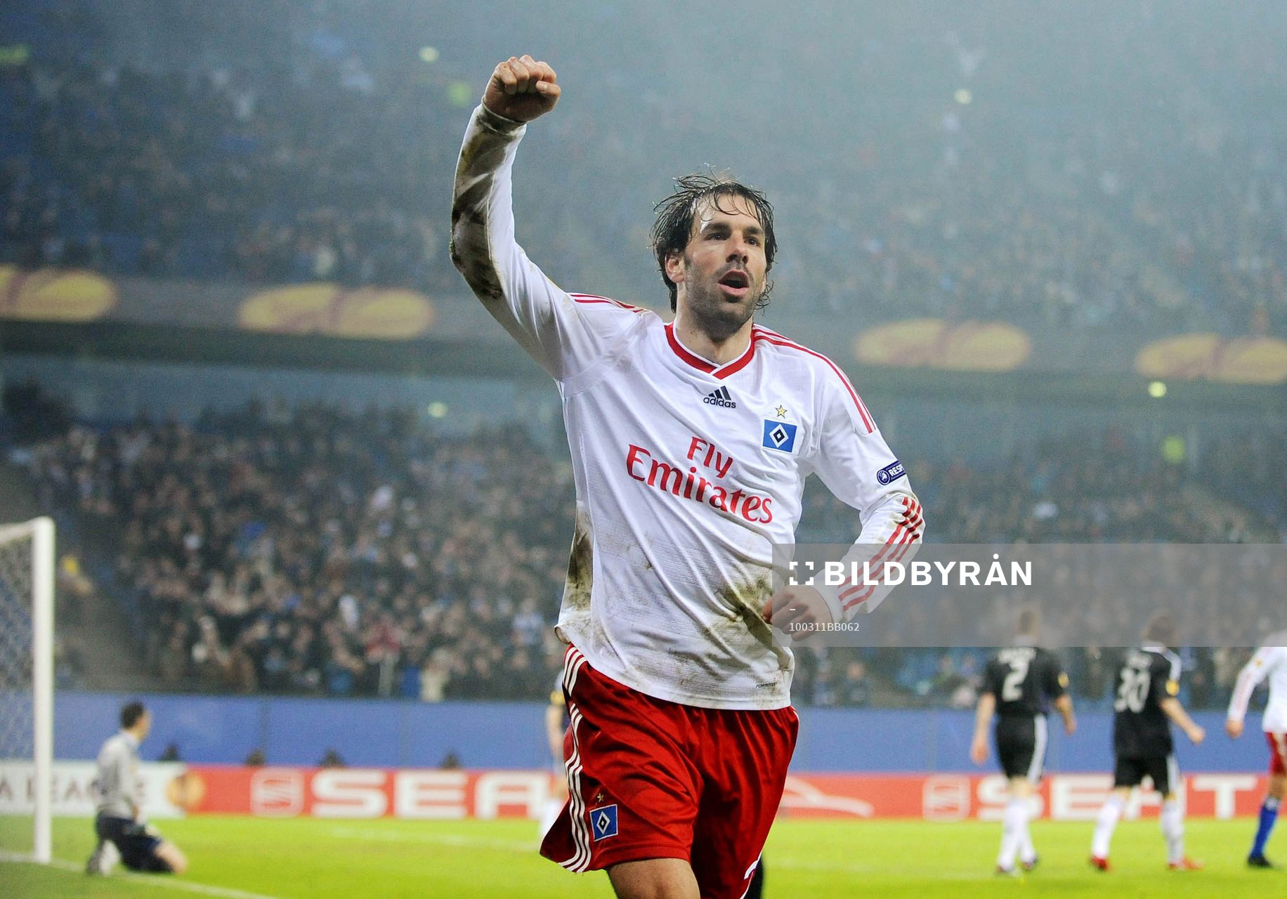 Ruud van Nistelrooy, Hamburg. Glädje, jubel över 2-0