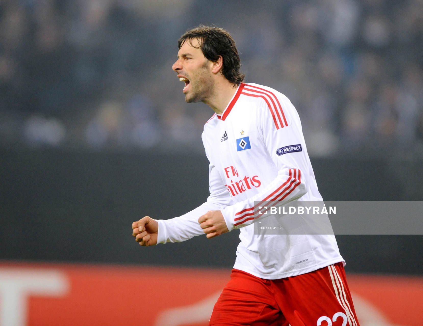 Ruud van Nistelrooy, Hamburg. Glädje, jubel över 2-0