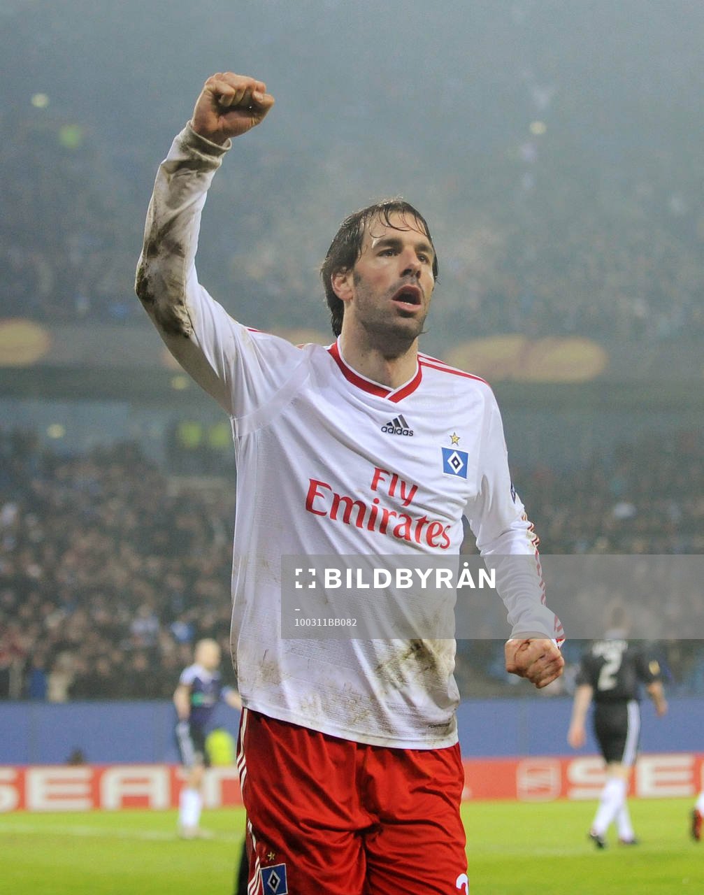 Ruud van Nistelrooy, Hamburg. Glädje, jubel över 2-0
