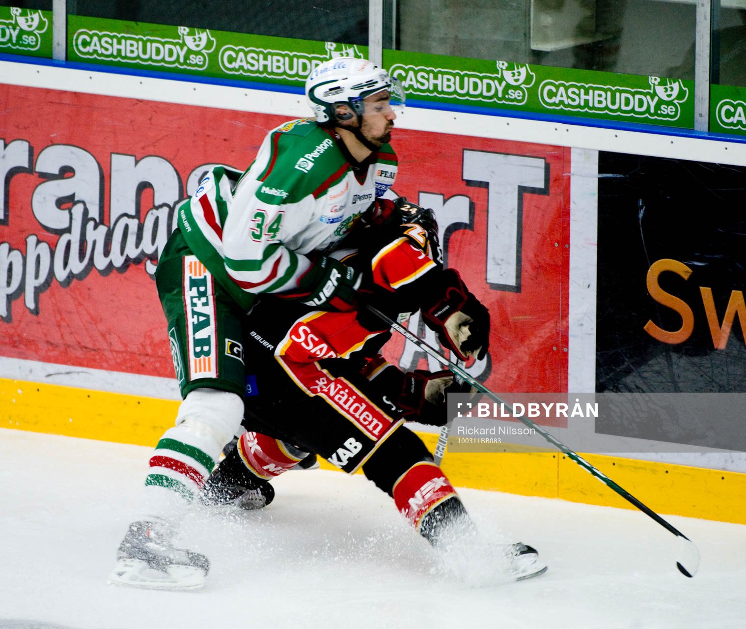Daniel Rahimi, Rögle och Cam Abbott, Luleå