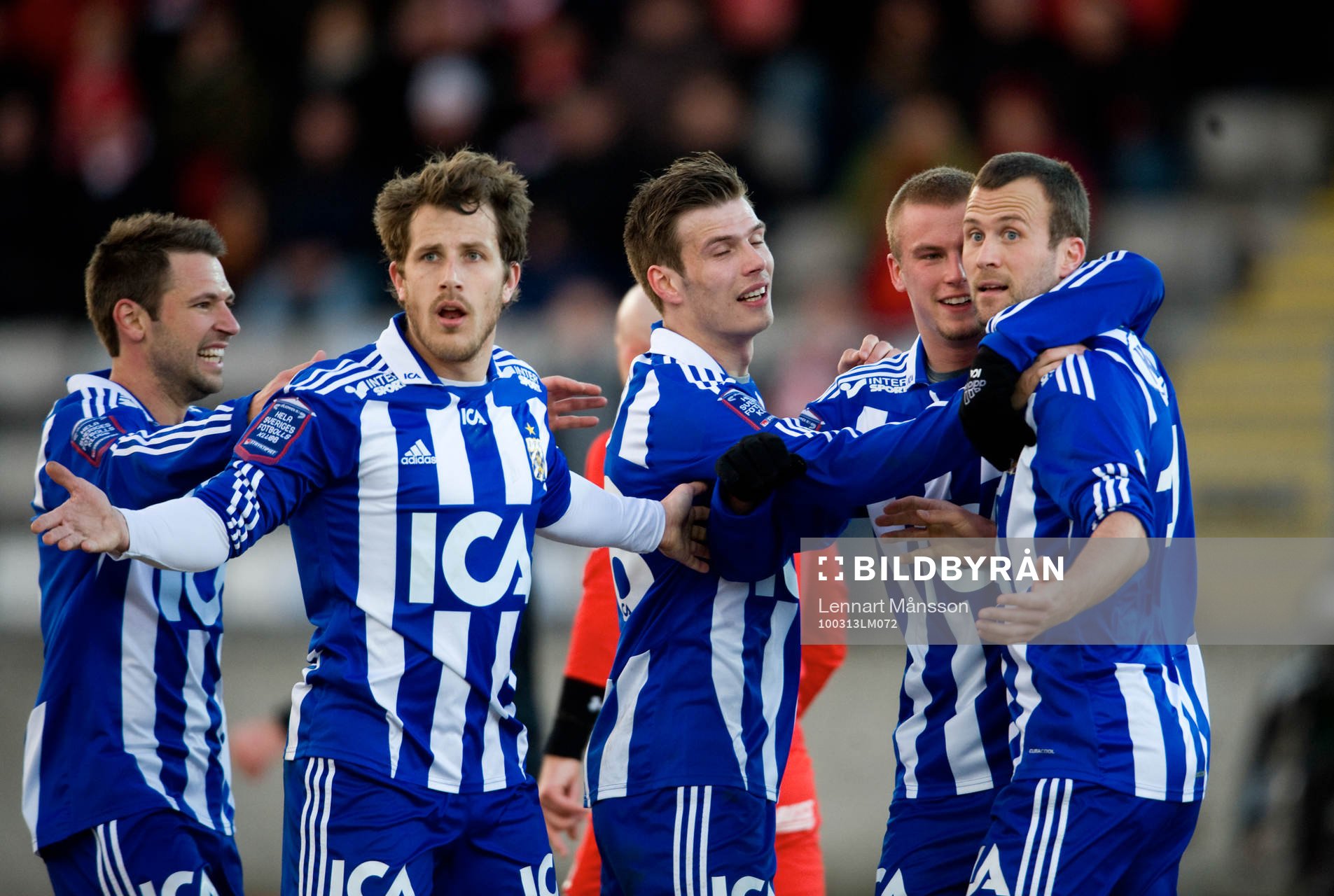 Hjalmar Jonsson, och Tobias Hysén, Göteborg (Jubel)
