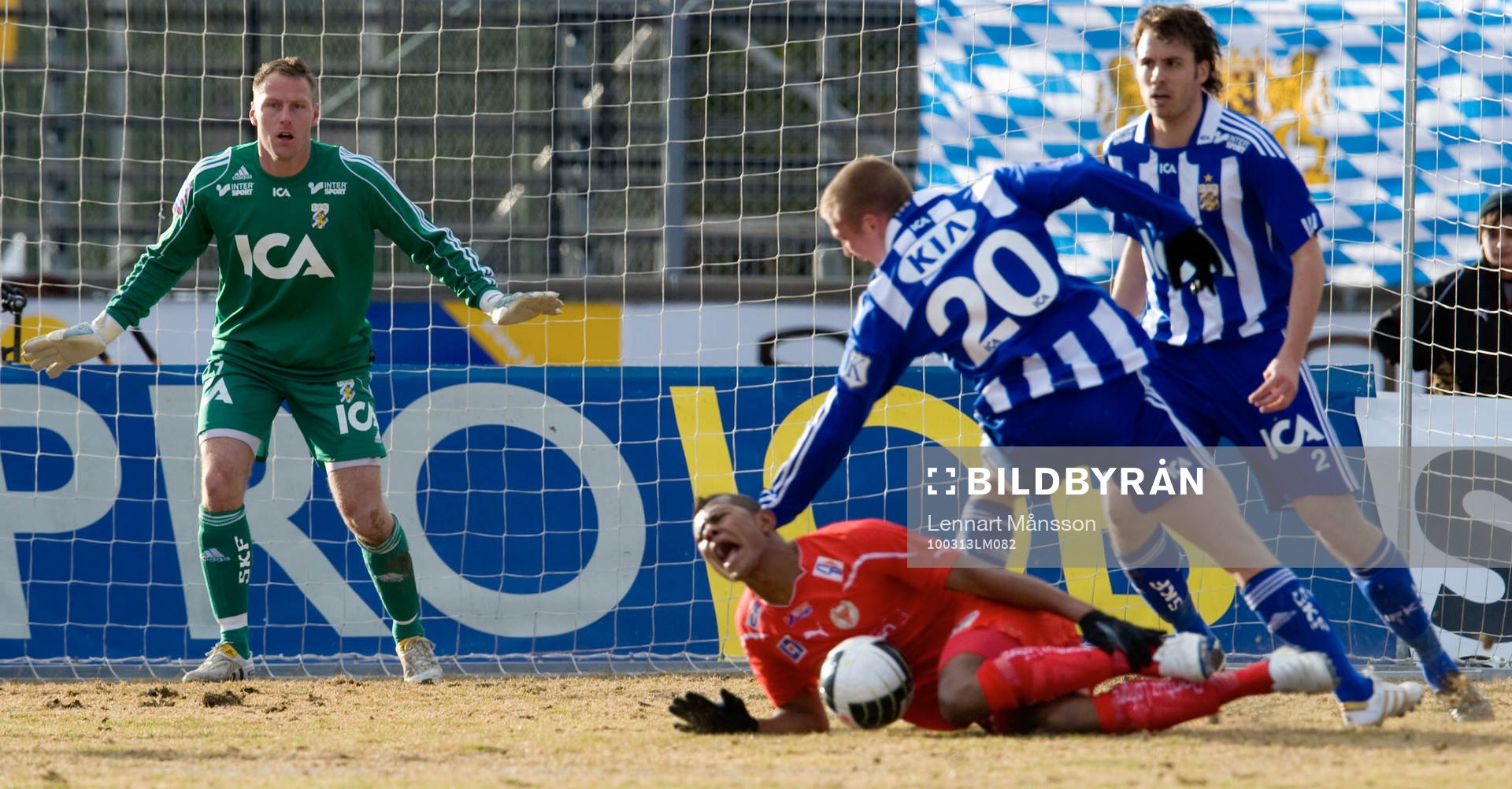 Straff, Alexander Faltsetas, IFK Göteborg, gör ner