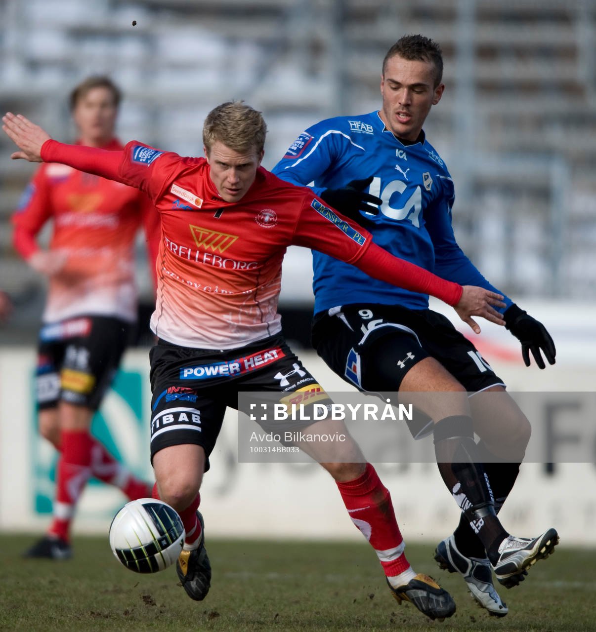 Emir Kujovic, Halmstad, och Joakim Nilsson, Trelleborg