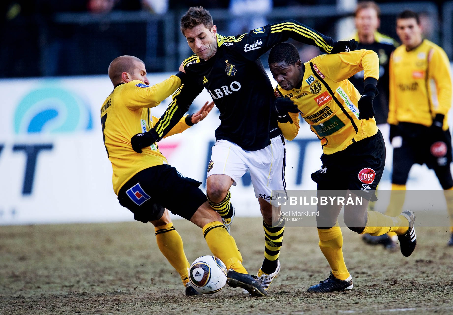 Johan Svensson och Patrick Osiako, Mjällby och Sebastián