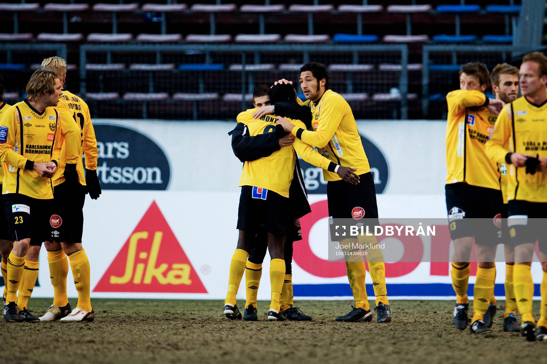 Mostapha El Kabir, Patrick Osiako och Juan Robledo, Mjällby