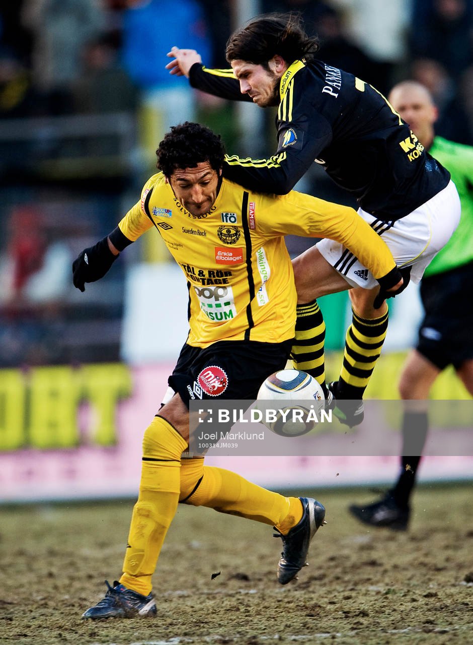 Juan Robledo, Mjällby, och Bojan Djordjic, AIK