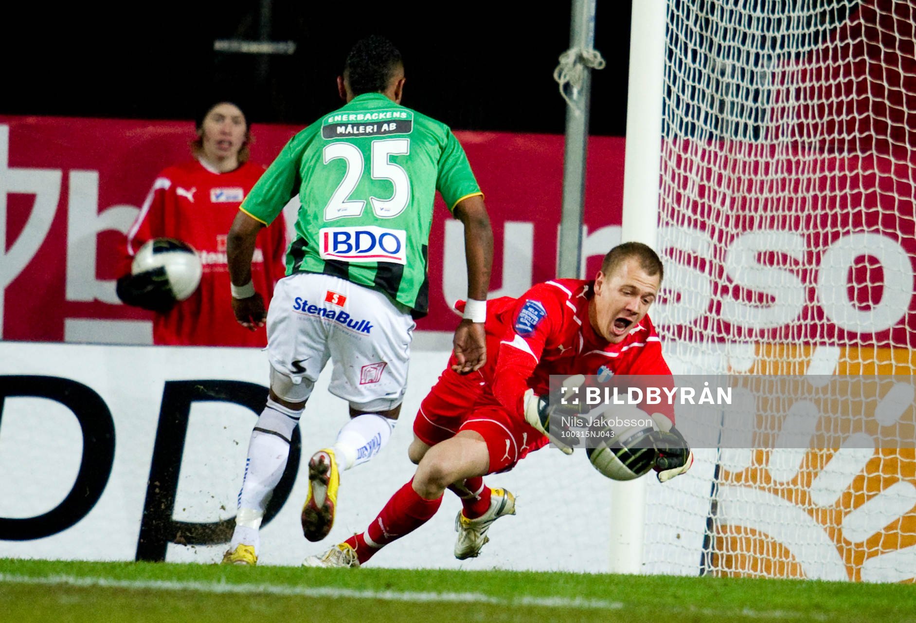 Wanderson da Carmo, GAIS (Straff) Johan Dahlin, målvakt,