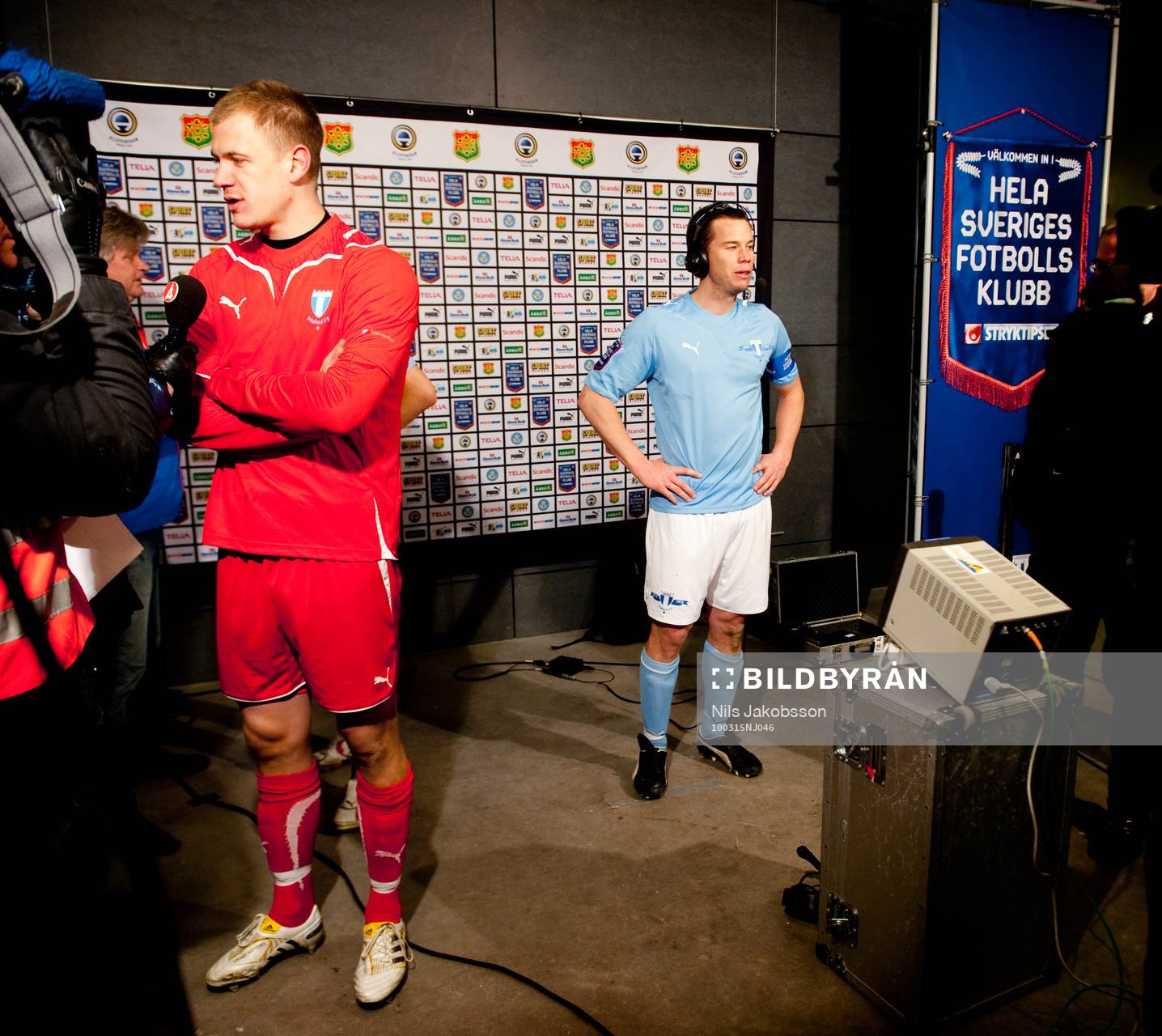 Daniel Andersson och Johan Dahlin, målvakt, Malmö FF